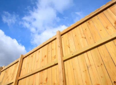 Wooden fence