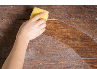 sanding furniture