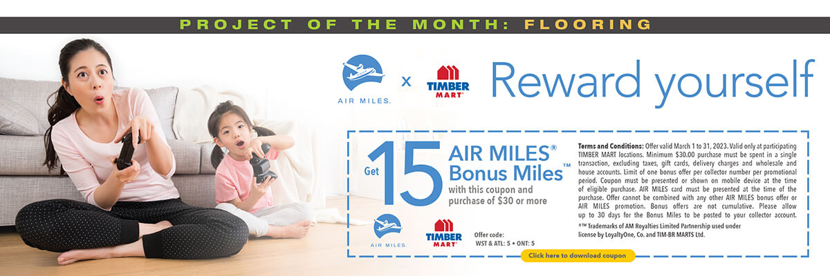 Get 15 AIR MILES Bonus Miles with this coupon and purchase of $30 or more. Terms and Conditions apply.