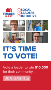 Local leaders initiative. It's time to Vote!
Vote a leader to win $10,000 for their community. 