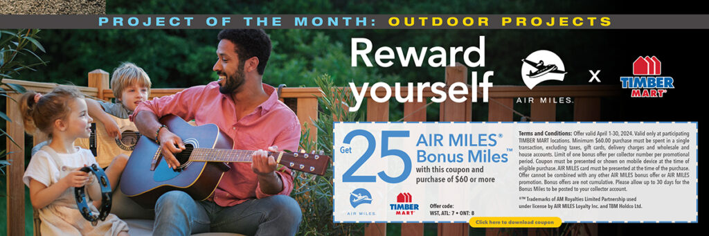 Download coupon. Get 25 AIR MILES Bonus Miles with this coupon and purchase of $60 or more. Valid March 1 - 31. Terms and conditions.