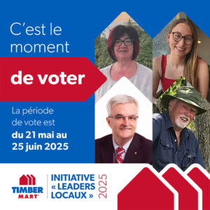 Initiative «Leaders Locaux» 2025. C'est le moment de voter. La périod de vote est du 21 mai au 25 juin 2025.
