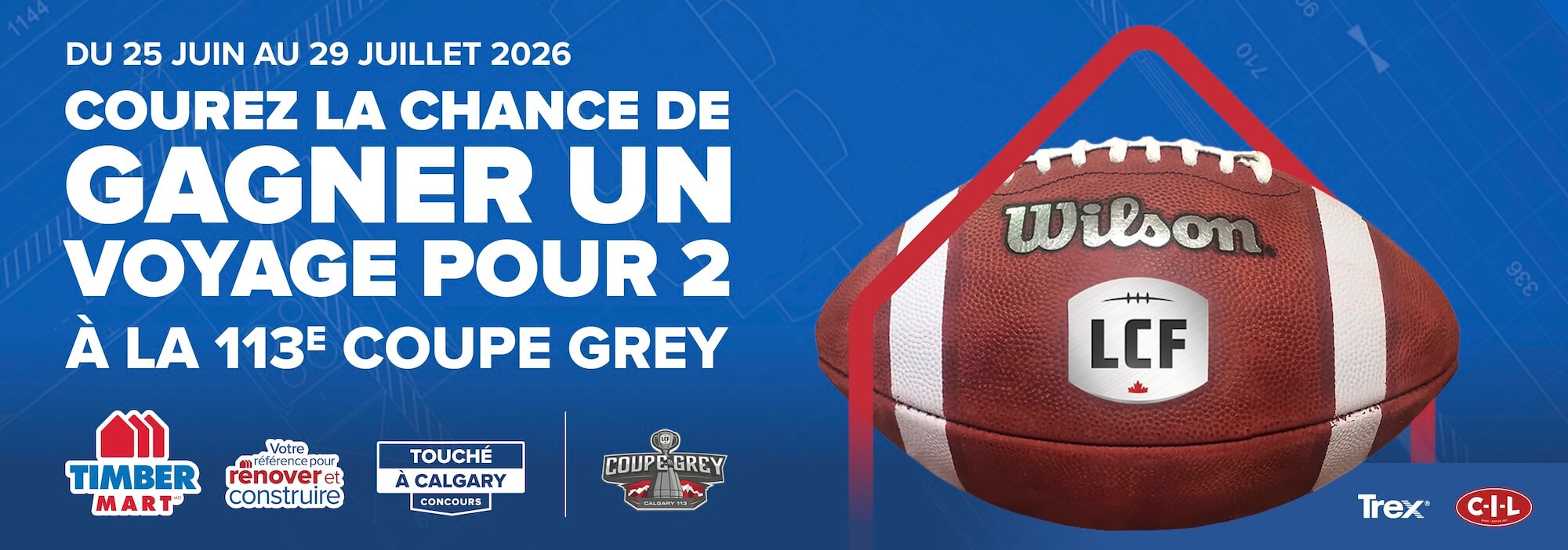 Courez la chance de gagner un voyage pour 2 á la 113 coupe grey