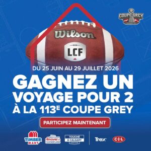 Gagnez un voyage pour 2 a la 113 coup grey